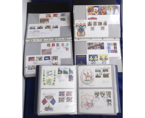 GB First Day Covers, a duplicated collection ranging from 1969 to 1991 in 8 albums (several hundred covers), mainly typed add