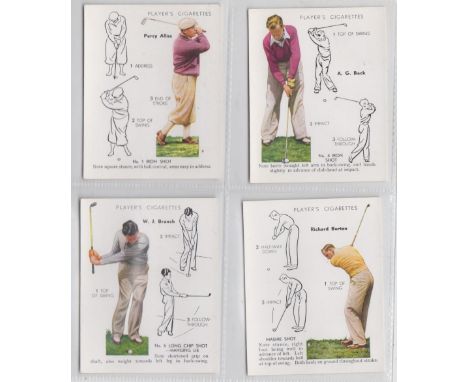 Cigarette cards, 4 sporting sets, Player's, Golf, 'L' size (vg), Franklyn, Davey & Co Boxing (gd/vg), Churchman's Famous Cric