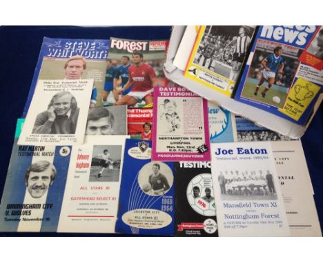 Football programmes, selection, 140+, 1950's onwards, a few earlier, many different Clubs including Liverpool (many), Norwich