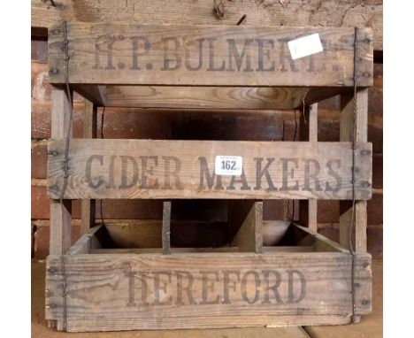 VINTAGE HP BULMER CIDER MAKERS OF HEREFORD  WOOD CRATE