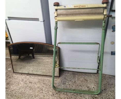 VINTAGE FLEET WAY CLOTHS WRINGER &amp; A BEVELLED MIRROR