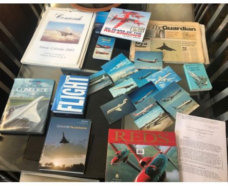 QTY OF CONCORDE &amp; RED ARROW MEMORABILIA ETC