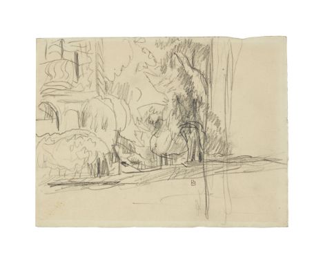 Pierre Bonnard (French, 1867–1947)Landscape Study; with Preparatory Sketch versoStamped with conjoined initials 'PB' bottom c