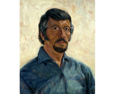 Douglas Ayers (20th century, British), A Portrait of a Man with Goatee, oil on board, 50 x 41 cm