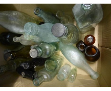 A Quantity of Antique and Vintage Soda, Ginger beer and Whisky Bottles.