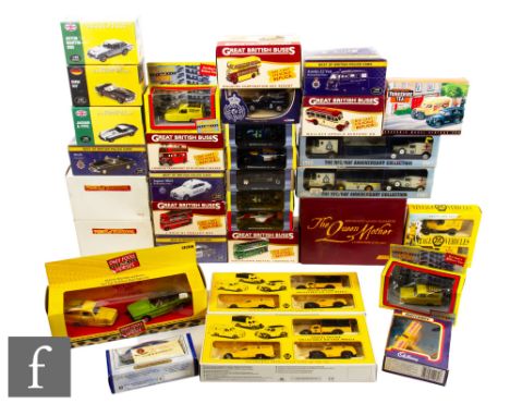 A large assorted collection of diecast models, of various scales, makers to include Lledo, Corgi, Matchbox, Atlas Editions, B