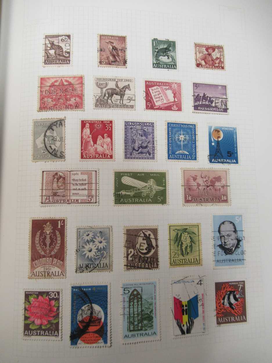 A mixed world stamp collection, in several albums, including Stanley ...