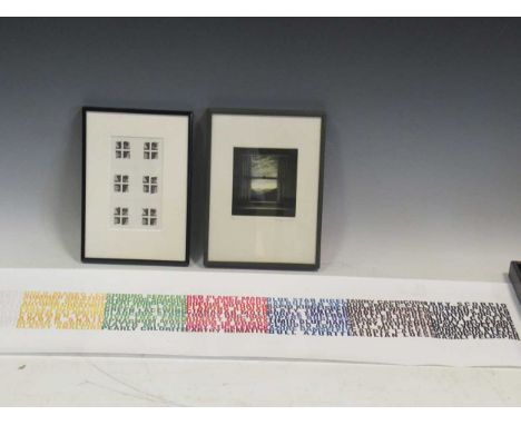 Buckingham Palace, collage, 1978, 13.5 x 7.5cm; together with another unframed inkjet print, 101.5 x 25cm