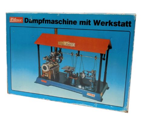 A Wilesco D141 steam engine with workshop, boxed. 