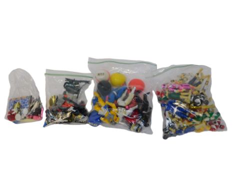 Bandai Power Rangers figures and accessories, including The White Ranger, The Green Ranger, The Red Ranger. (a quantity) 