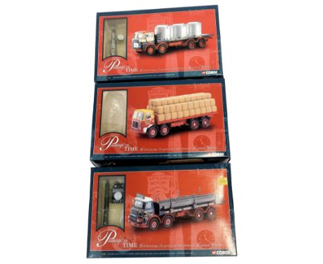 Corgi The Passage of Time The Leyland Clocks diecast, including 24503 Leyland Octopus platform lorry with Vat and Capetown cl