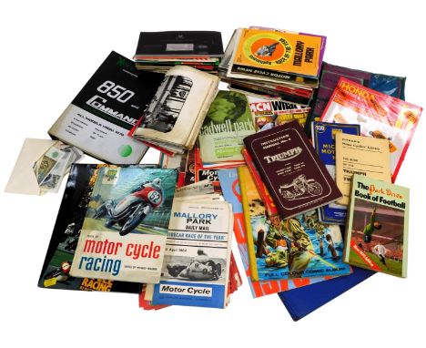 A Norton Motorcycles 850 and 750 Commando Workshop Manual, together with various further motorcycle related books, pamphlets,