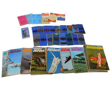 Ordnance Survey maps, The History of Aviation magazine, Bartholomew's Revised ½" to a mile Motorists and Cyclists Maps includ