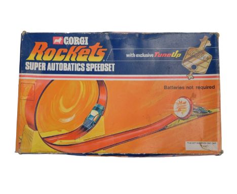 A Corgi Rocket Super automatic speed set, with exclusive tune up key, boxed. 