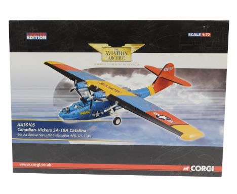 A Corgi The Aviation Archive 1:72 scale AA36105 Canadian Vickers SA-10A Catalina, 4th Air Rescue Squadron, USAF, Hamilton AFB