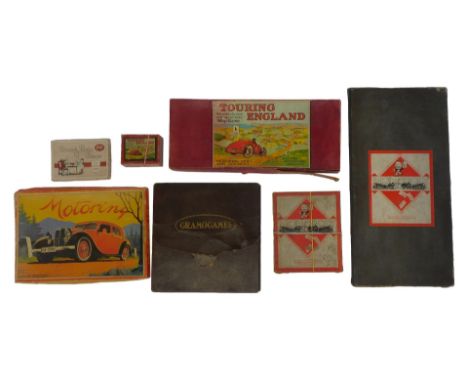 Games, including Monopoly, Touring England, 77 Varieties of Evening Party Games The Dainty Series, Motoring by Spears Games, 