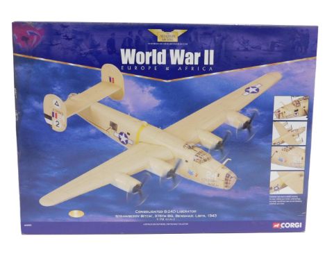 A Corgi The Aviation Archive 1:72 scale AA34003 World War Europe and Africa Consolidated B-24D Liberator Strawberry Bitch, 37