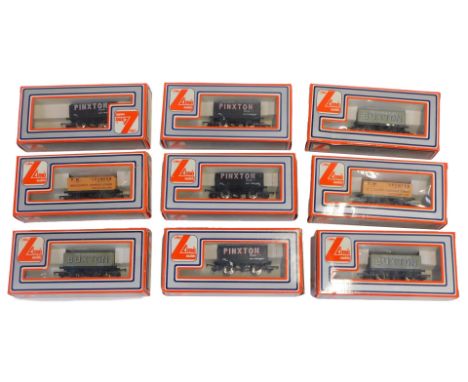 Lima Models OO gauge rolling stock, including a Buxton Gas Department seven plank open wagon, 305633W Pinxton Nottingham plan