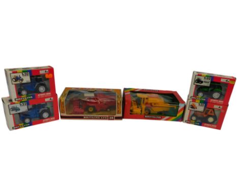 Britains boxed diecast farm machinery, including 9523 Fiat half track tractor, 9496 Deutz 4.57 tractor, 9527 Ford 5610 tracto