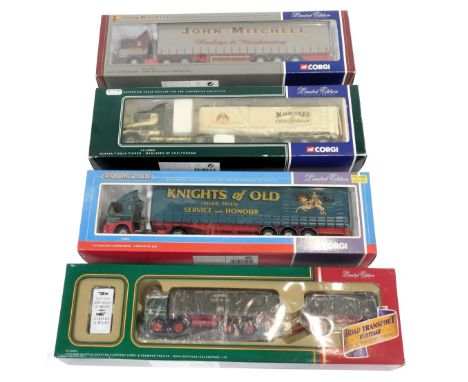 Corgi Haulage diecast, including CC12001 MAN curtain side John Mitchell Transport, CC12803 Scania T bulk tipper Maguires of C