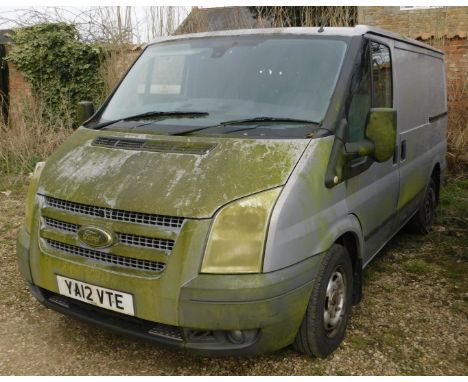 A Ford Transit 100 T260 Trend van, Registration YA12 VTE, 2012, manual, diesel, 2.2 litre, silver, V5 present, last MOT expir
