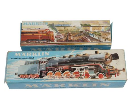 A Marklin HO gauge British outline class 42 warship Majestic D830 in BR green, and a Marklin 3047 steam locomotive BR44 in De