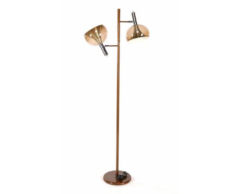 2-light floor lamp with plastic bulbs, presumably Dijkstra, 151 cm high