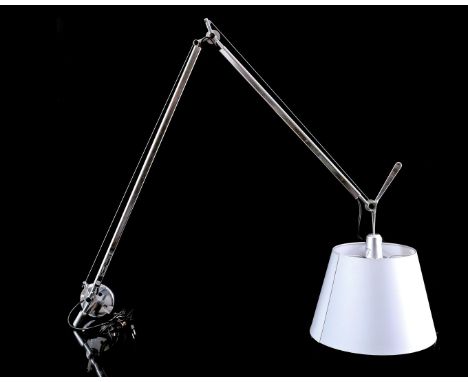 Metal and aluminum adjustable wall lamp, design M. de Lucchi and G. Fassina for Artemide, model Tolomeo, Italy 1980s