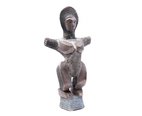 Roy ter Beek (1969-)ceramic sculpture entitled Mother Earth, Raku clay, dated 2004, 47 cm high