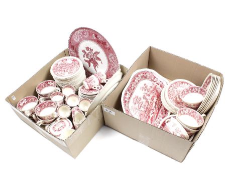 2 boxes of Spode Copeland earthenware tableware (damage)
