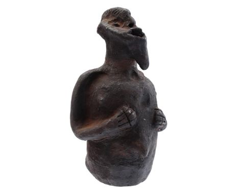 Ceramic ceremonial figurine, Mambila, Africa ca. 1950, 23 cm