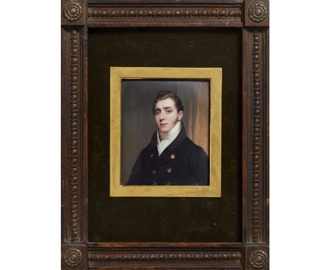 Email auf Kupfer. Nach einem Gemälde von Sir William Beechey. Brustbild in Dreiviertelansicht nach Links vor grauem Grund. In