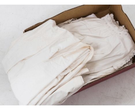 A group of vintage embroidered white cotton nightdresses/undergarments (4)