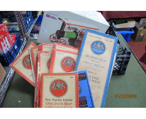 A Mamod Live Steam Tractor, burner, scuttle, steering rod present, signs of use, boxed, together with a quantity of mainly 19