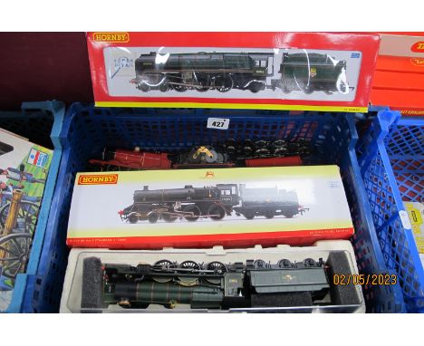 Four Hornby (China) "OO" Gauge/4mm Steam Locomotives for Repair And/Or Attention, a 4-6-2 "Battle of Britain" Class S/R green