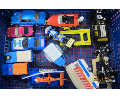 A Collection of Diecast Model Vehicles, by Corgi, Matchbox, to include Corgi Flying Club Land Rover, Nipper Aircraft and Trai