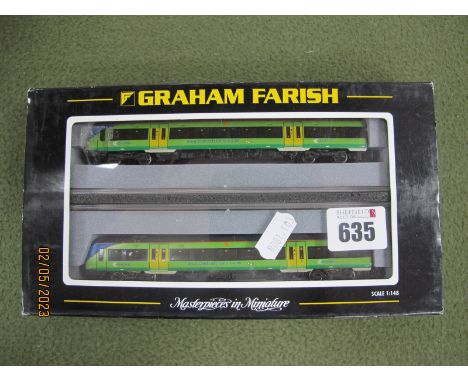 A Graham Farish "N" Gauge 371-426 Class 170/5 Turbostar "Central Trains" Two Car DMU, good cased u/t condition.