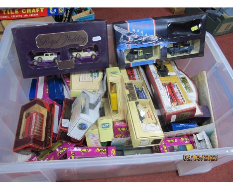Fifty Plus Diecast and Plastic Model Vehicles, by Lledo, Matchbox, Corgi and other, including Lledo The Royal Wedding 1981- 1
