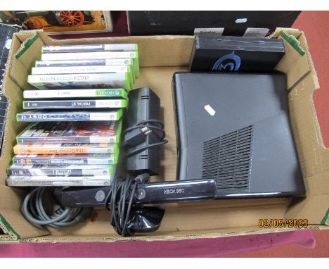 A Microsoft X Box Gaming Console, Kinect, together with a quantity of games including Grand Theft Auto 'Episodes From Liberty