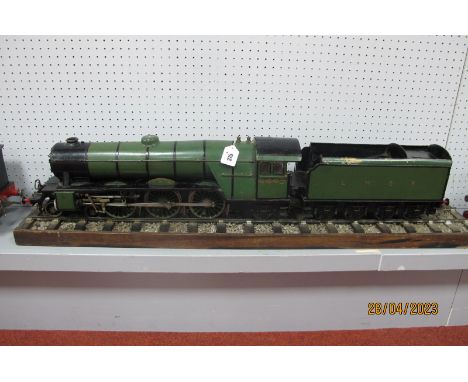 A 2½" Gauge Live Steam 4-6-2 Steam Locomotive with Eight Wheel Tender, finished in L.N.E.R green, named Princess Christine R/