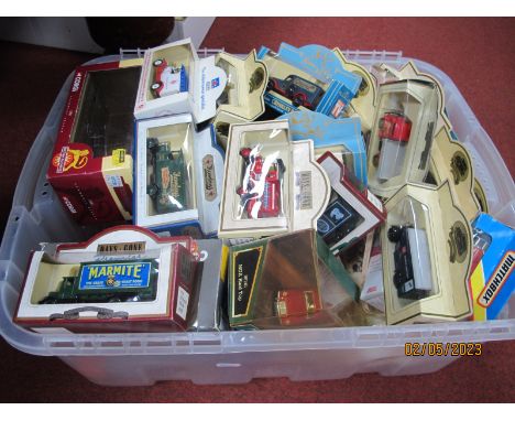 Approximately Forty Diecast Model Vehicles, by Lledo, Matchbox, Corgi, including Corgi #96140 MGA Hard Top, boxed; together w