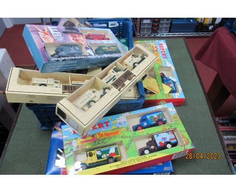 Thirty Diecast Model Vehicles, by Lledo all multi vehicle sets, including Rupert 75th Anniversary, British Railways Service V
