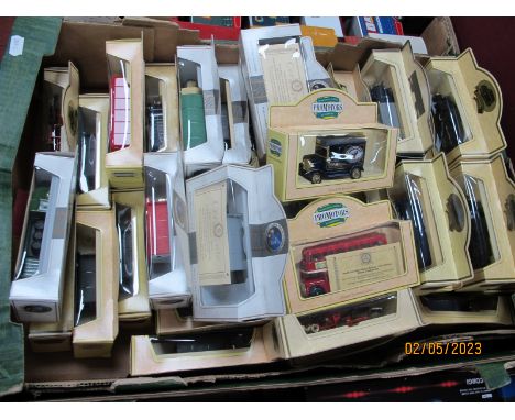 Forty Plus Diecast Model Vehicles, by Lledo, including Sentinel Steam Wagon 'North Yorkshire Moors Railway', boxed.