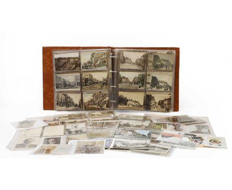 An album of Maldon postcards, mostly late Victorian, Edwardian, topographical, WWI, camps and bomb damage (approx 650)Conditi