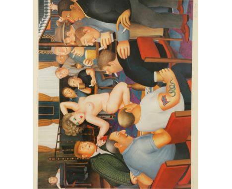 •BERYL COOK (1926-2008) "Lunchtime Refreshment", printed signature within the image, further signed in pencil to the margin w