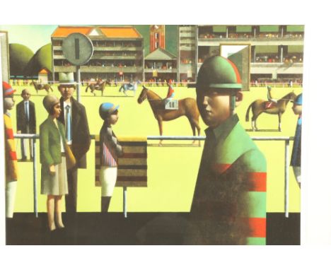 Stephen Mangan (Scottish Born 1964) Framed Limited Edition Print 4/50 signed 'York Races' 52cm x 65cmCONDITION REPORT:Behind 