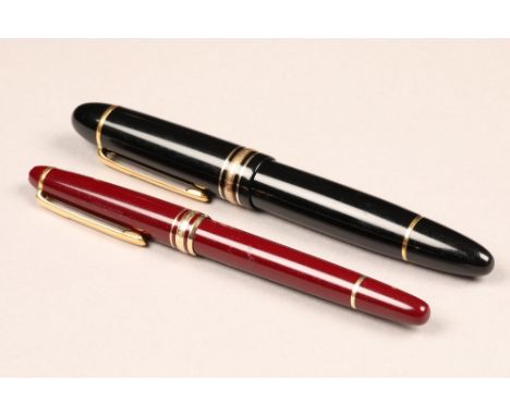 A Montblanc Meisterstuck No.149 fountain pen and a Montblanc Meisterstuck ballpoint pen. CONDITION REPORT:The fountain pen is