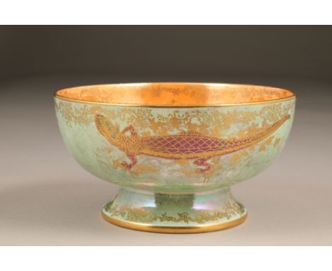 Crown Devon fieldings fairy lustre bowl, diameter 22.5cm, 12cm high. CONDITION REPORT:Bowl is in very good condition with no 