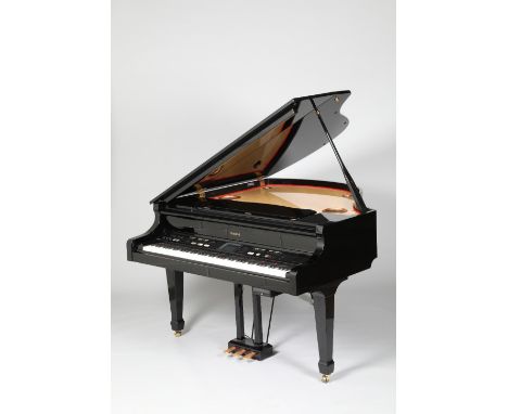 Roland KR117 digital intelligent grand piano, finished in black lacquer. The KR117 intelligent grand piano combines all the r