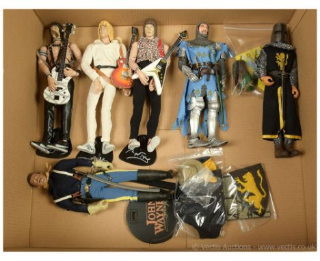 1:6 scale TV and Film related loose figures x five includes Sideshow Collectibles Spinal Tap Derek Smalls, David St Hubbins a